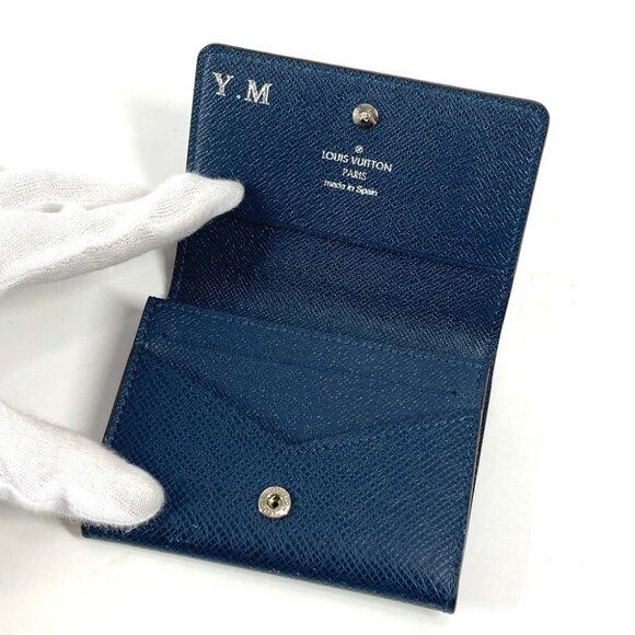 LOUIS VUITTON Taiga Envelope Carte de Visite MM Card Holder Card Case - Picture 11 of 16